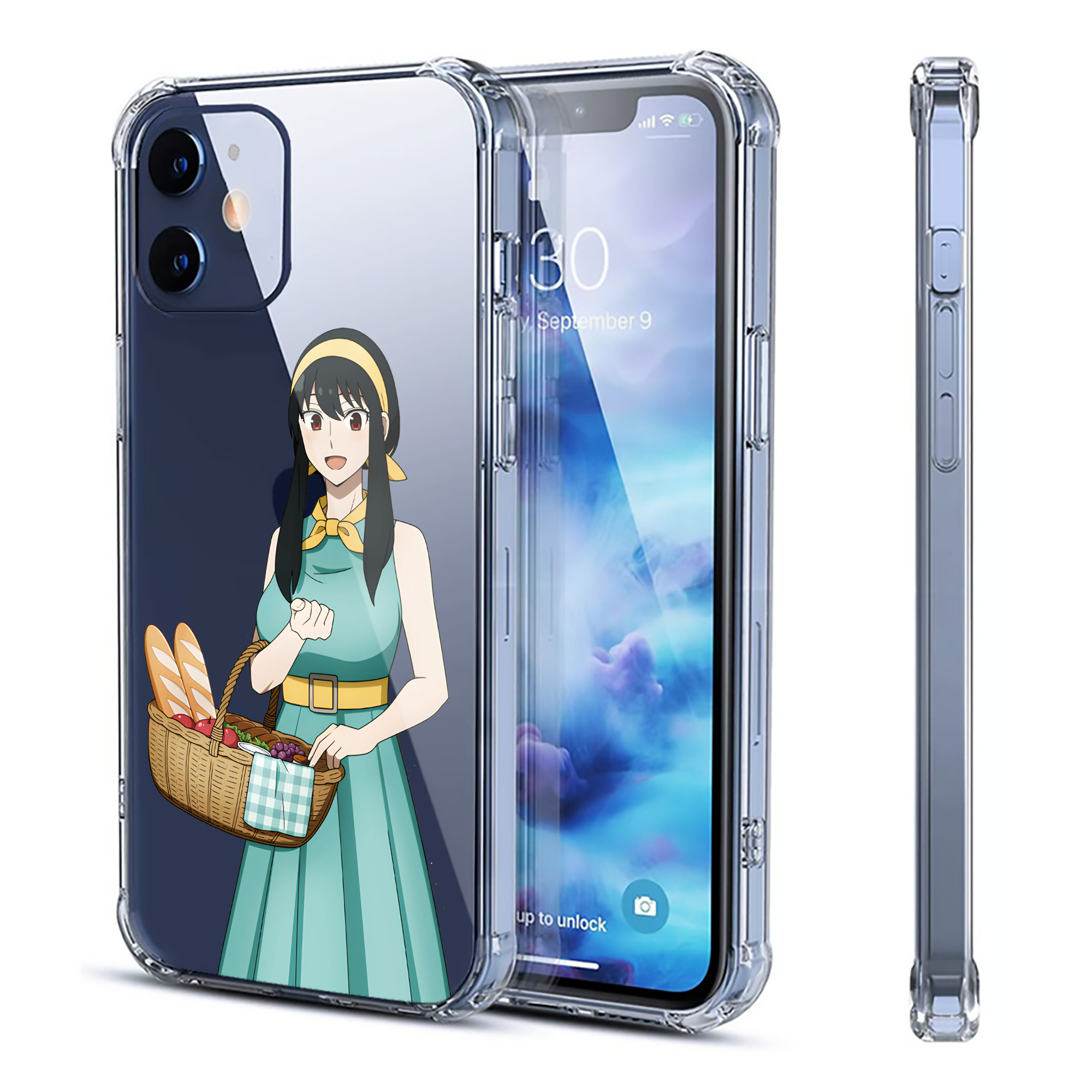 （画像用） SPY×FAMILY间谍家家酒 【iPhone 12シリーズ対応】透明スマホケース（クリアソフトケース）